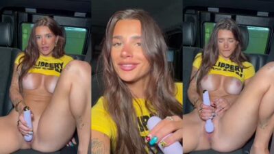 Ari Kytsya Nude Masturbates In The Car Using Her Vibrator Porn Video