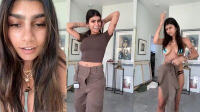 Mia Khalifa Nude Blue Pasties Strip Porn Video