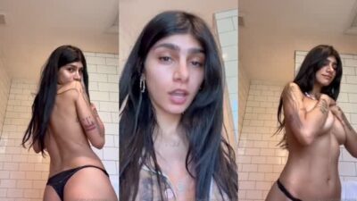 Mia Khalifa Nude Goes Braless During Shower Porn Video
