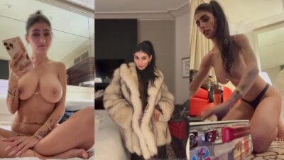 Mia Khalifa Nude Teasing In Paris for Famous Arab Porn Star Show Video